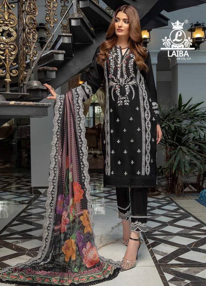 Laiba Am 121 New Designer Exclusive Wear Georgette Ready Made Collection